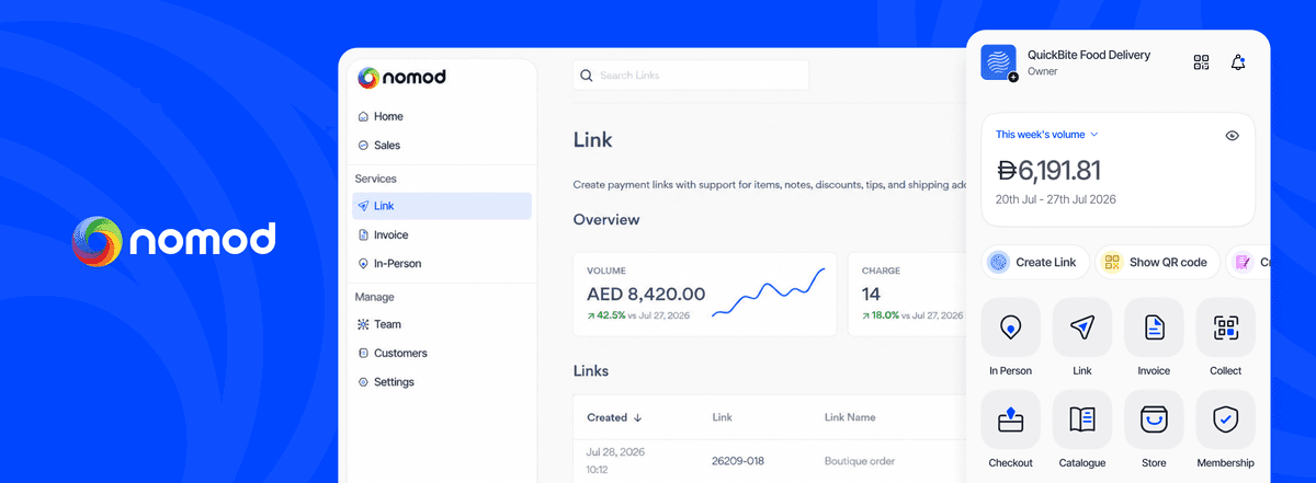 Nomod Docs — Payments. Cheaper, faster, better.