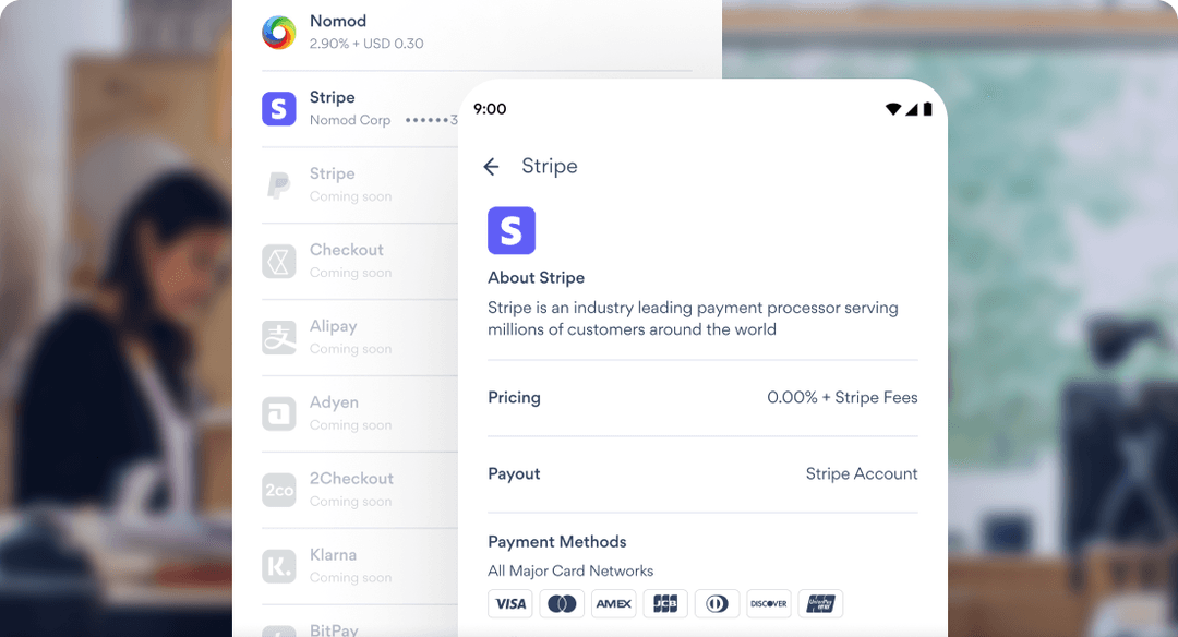 Nomod handles Tap to Pay, Discounts, Tips, Taxes, Sends Receipts and ...