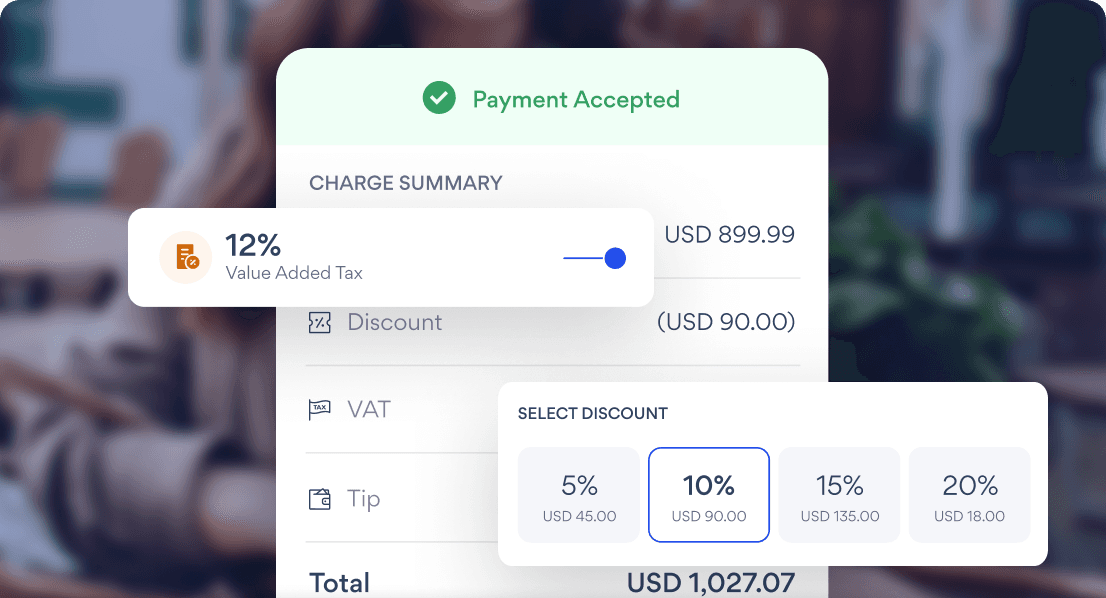 Nomod handles Tap to Pay, Discounts, Tips, Taxes, Sends Receipts and ...