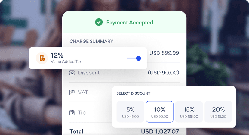 Nomod handles Tap to Pay, Discounts, Tips, Taxes, Sends Receipts and ...