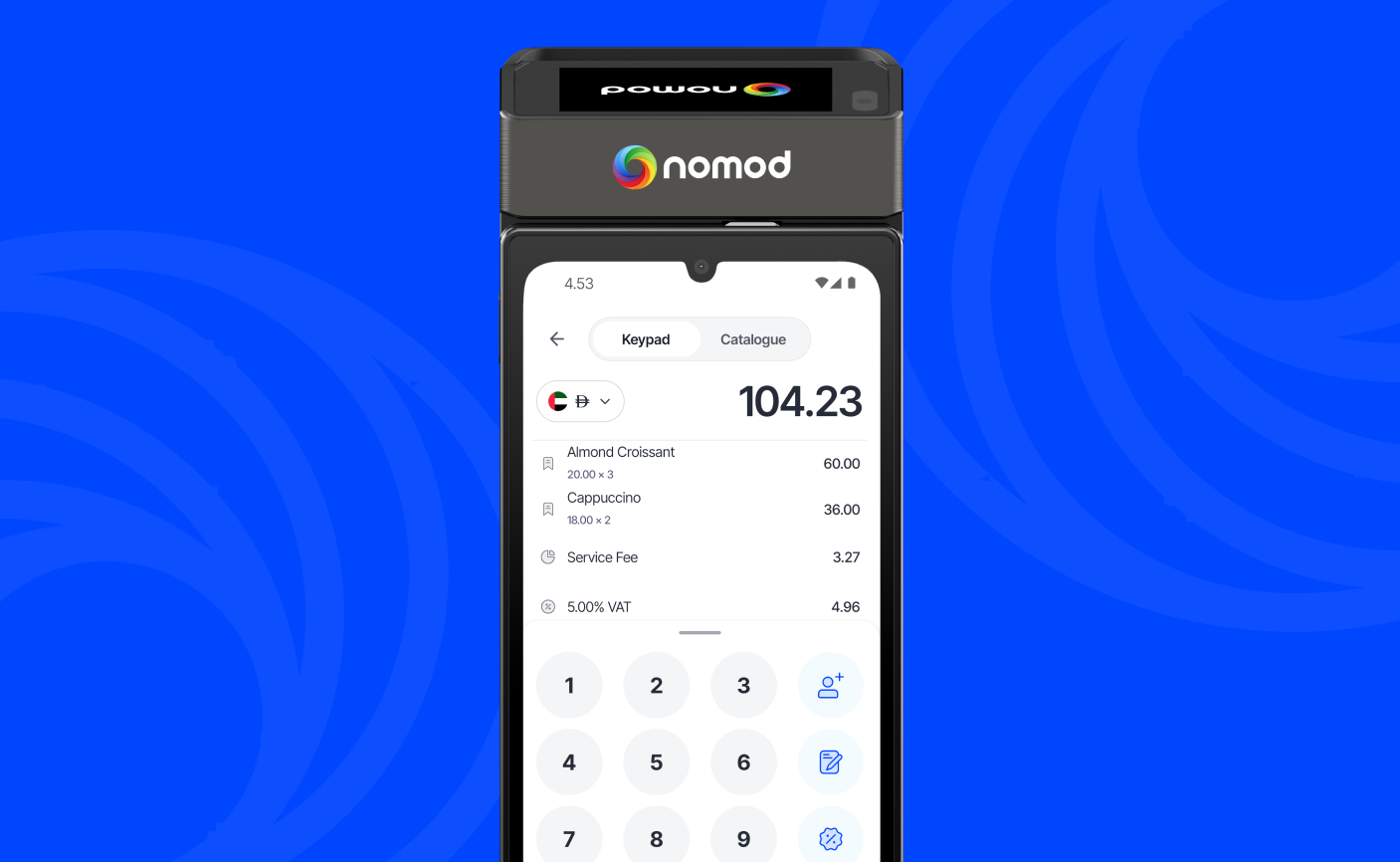 An In Person payment on Terminal