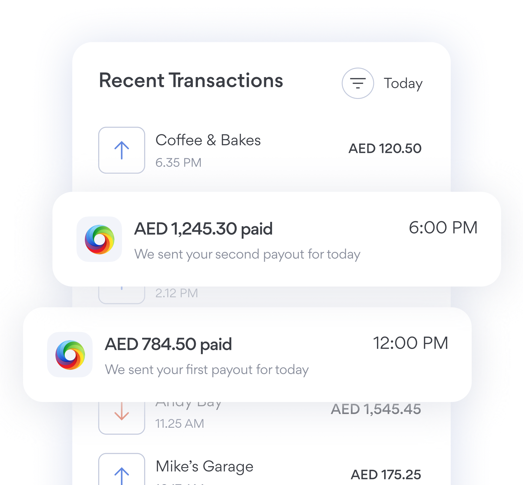 Same-day payouts
