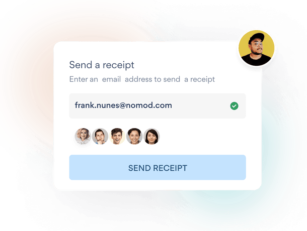 Send beautiful receipts on your phone with Nomod